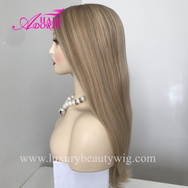 18inch 10/16# big layer medical wig silicone wig - Image 2