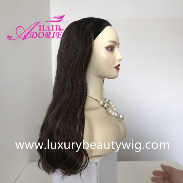 20inch 4/8# Bandfall Wig Highlights Bodywave No Layer