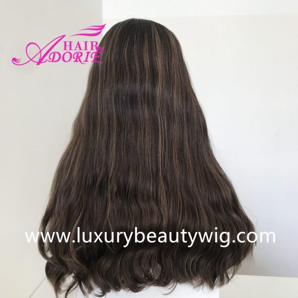 20inch 4/8# Bandfall Wig Highlights Bodywave No Layer - Image 2