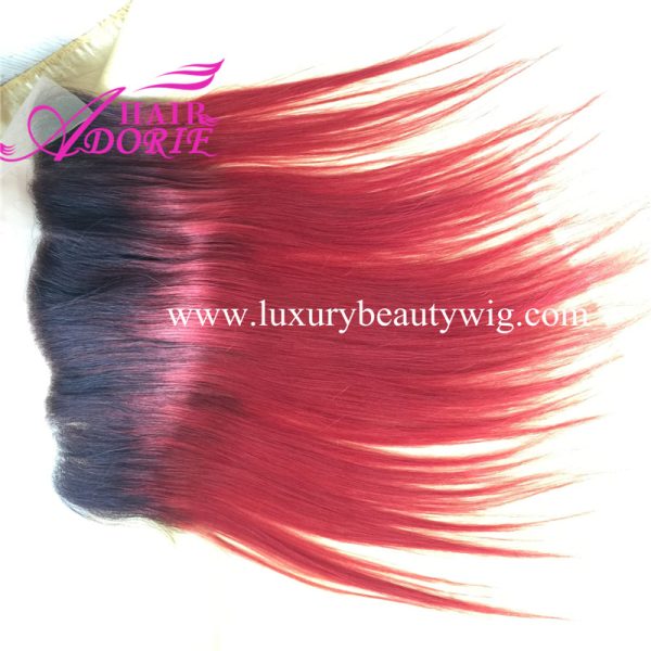 Dark root 1b/red lace frontal - Image 3