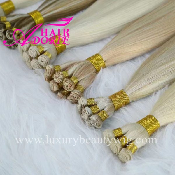 Russian Invisible New Hand Tied Weft Hair Extension Genius Weft Hair